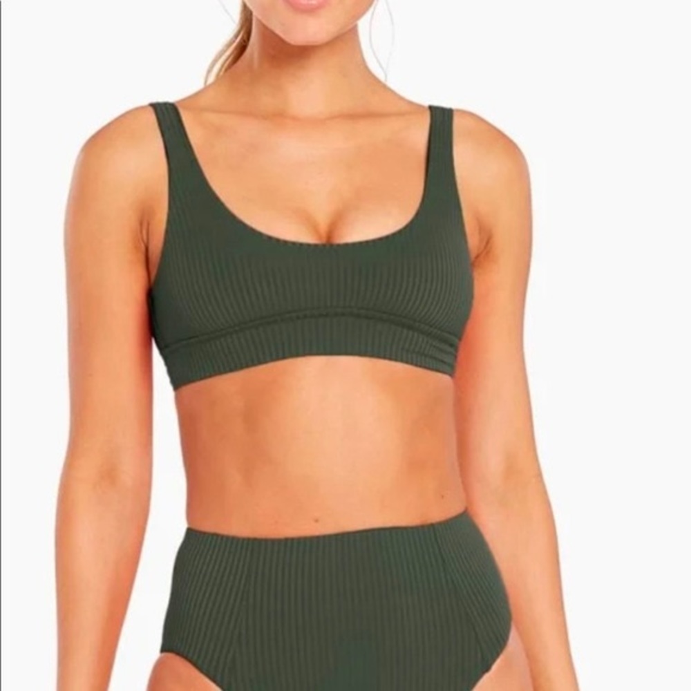 Vitamin A Swim Sienna top S and high waist bottom XS